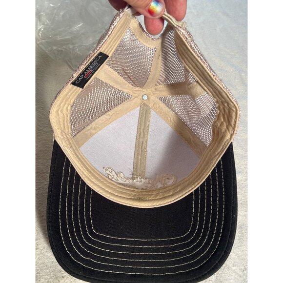 Martin & Co. Est. 1833 Black & Tan Mesh Trucker Hat Adj City Music - Picture 7 of 8